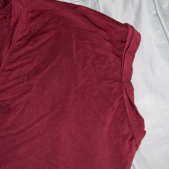 Small Ellison Cuffed Sleeve T Shirt With Longer Back and Side Slits on Bottom - Picture 5 of 9
